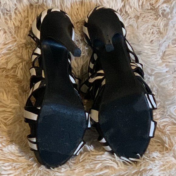Take a Walk on the Wild Side Zebra Stilletos - Picture 4 of 8